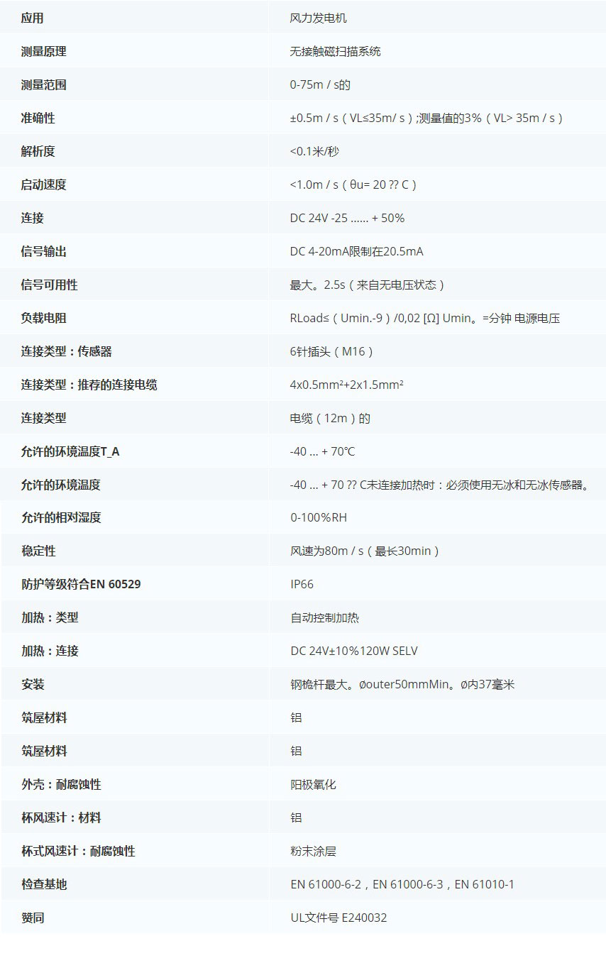 德***科瑞文KriwanINT10 IF風速傳感器13N310S22技術參數(shù)